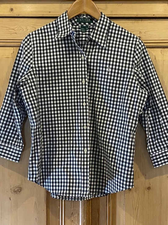 Lauren Ralph Lauren Tops - LAUREN RALPH LAUREN Checkered Gingham Button Down Petite Medium